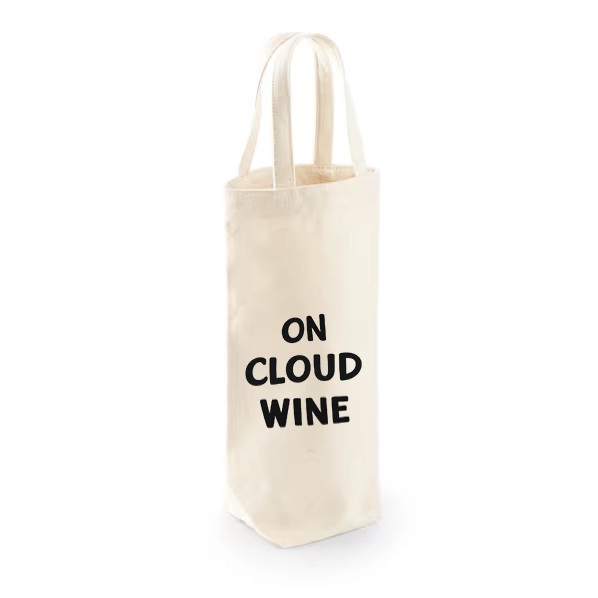 Sacoșă bumbac pentru sticlă vin – On Cloud Wine